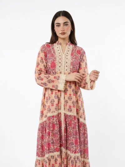 Floral Patterned Cotton Crochet Dress - Summer Vibes