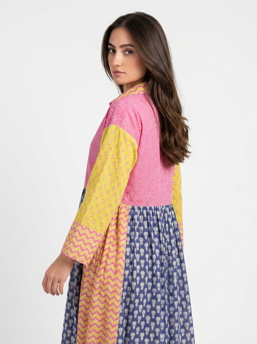 Printed Cotton Dress - BloomEcho - Image 2