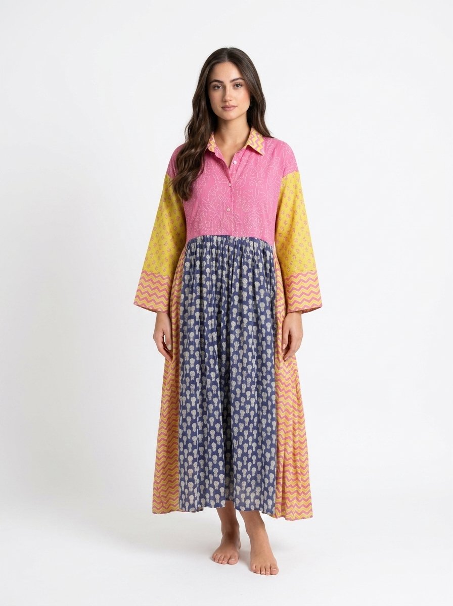 Printed Cotton Dress - BloomEcho - Image 6