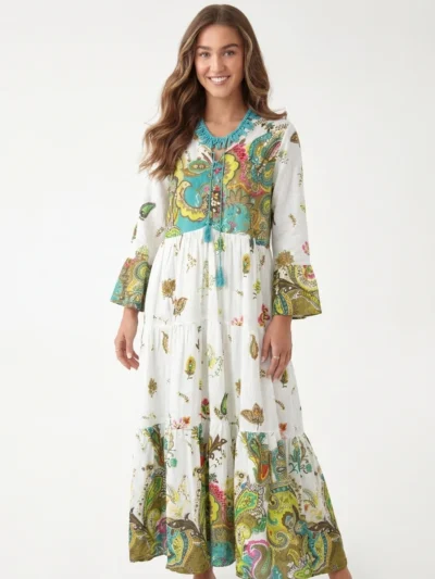 White Cotton Crochet Maxi Dress - Summer Vibes