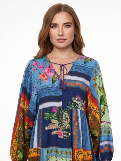 Horizon Maxi Dress - Multicolor Tropical Print