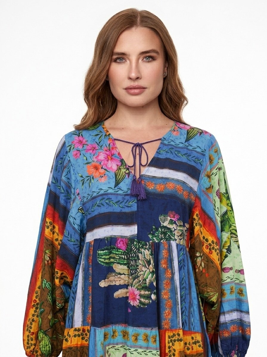 Horizon Maxi Dress - Multicolor Tropical Print