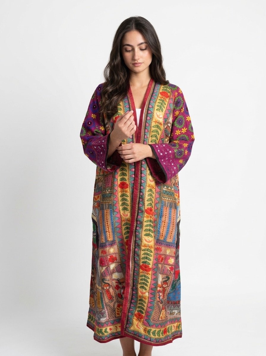 Embroidered Patchwork Cardigan - Nomad Craft - Image 2