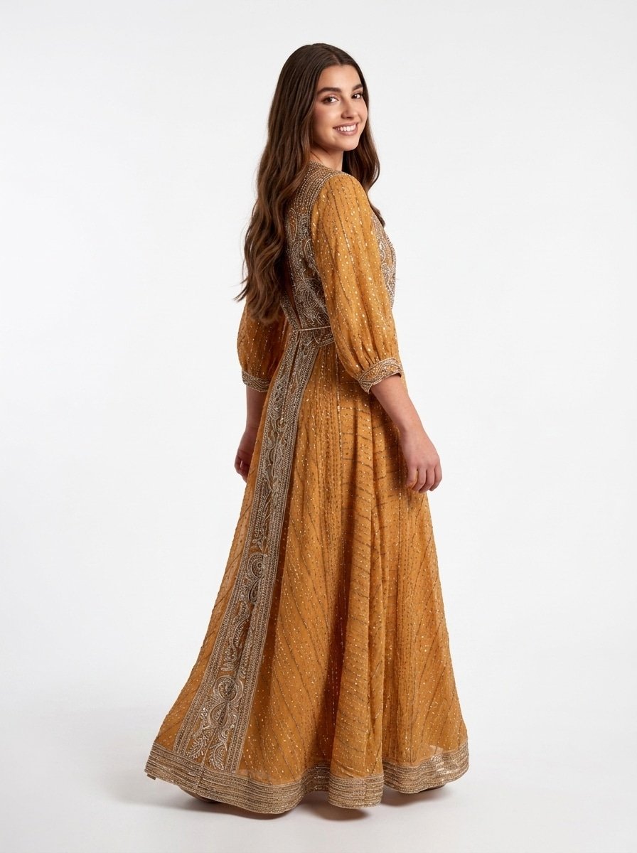 Glow Cardigan – Golden Embroidered - Image 2