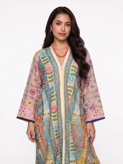 Embroidered Silk Kaftan - Nomadé