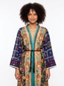 BloomEcho Printed Cardigan - Ethnic Art