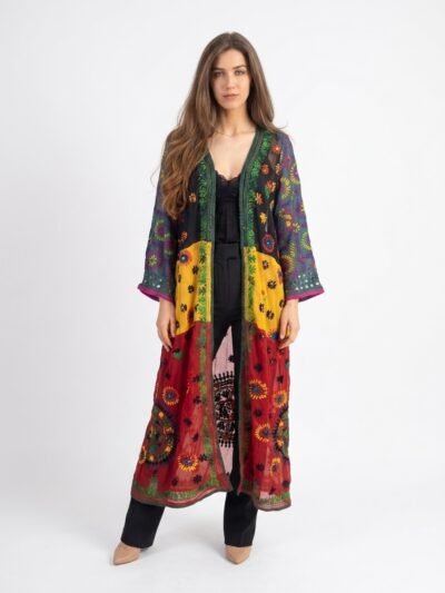 Embroidered Chiffon Cardigan - Nomad